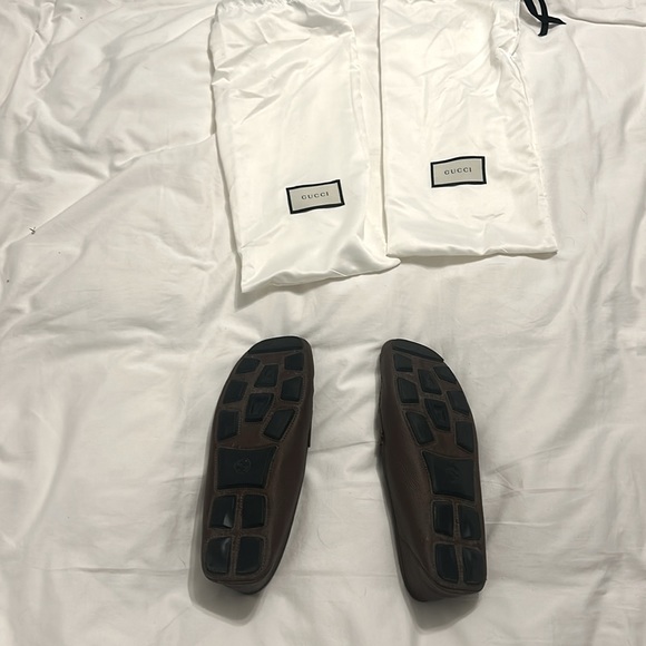size 11 brown gucci loafers. like new - Picture 2 of 4